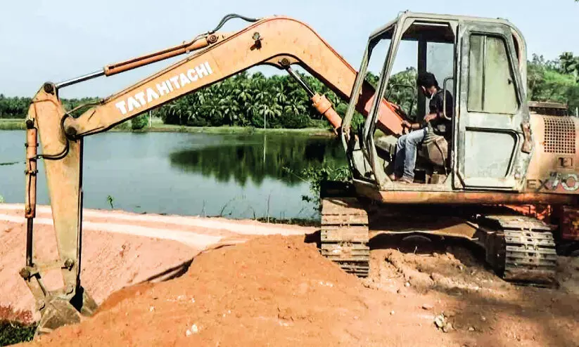 Narnipuzha-Kummipalam permanent bund started