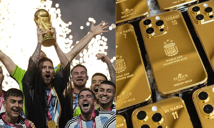 Messi orders 35 gold iPhones; gifted to the teammates for World Cup achievement