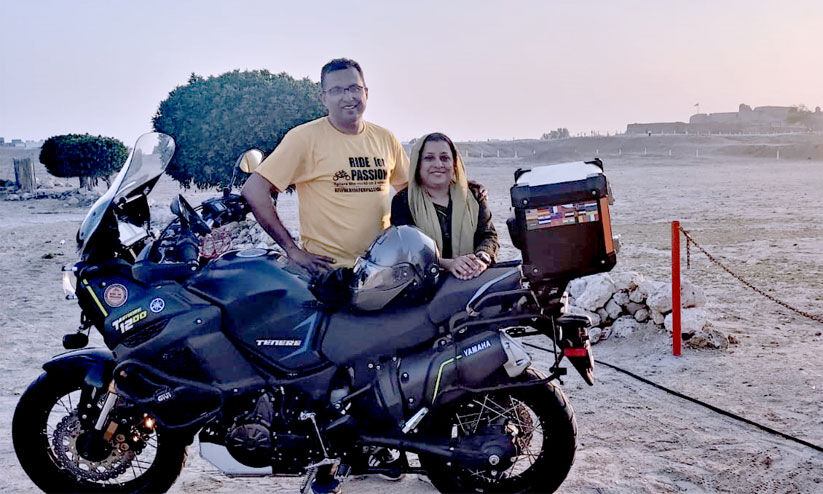 Malayali couple sees the world on a bike