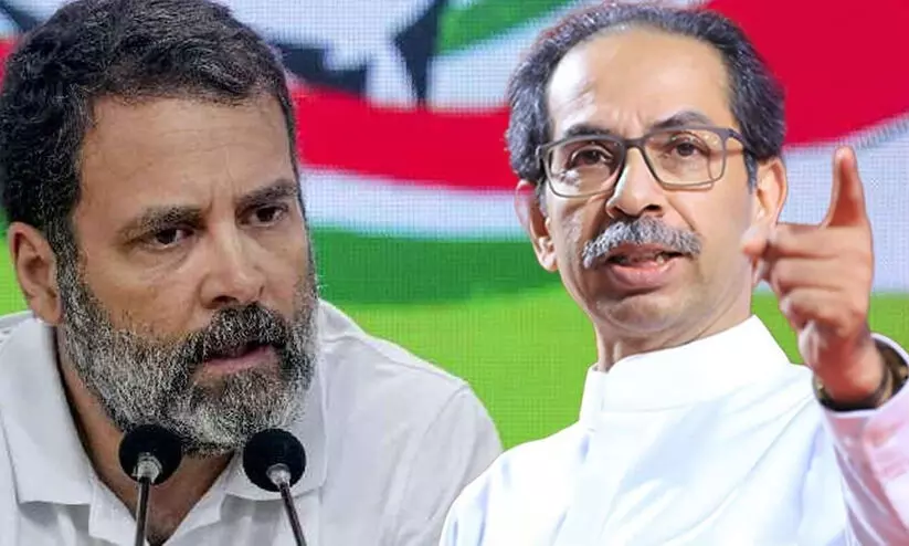 uddhav thackeray with rahul gandhi