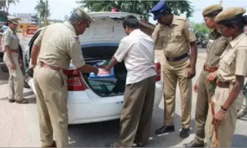 Election Police has intensified checking at the Kerala border check post