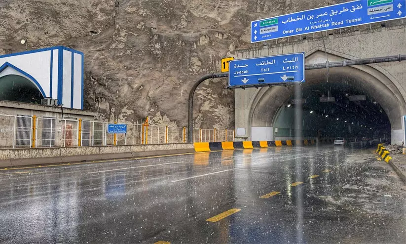 heavy rain, Makkah