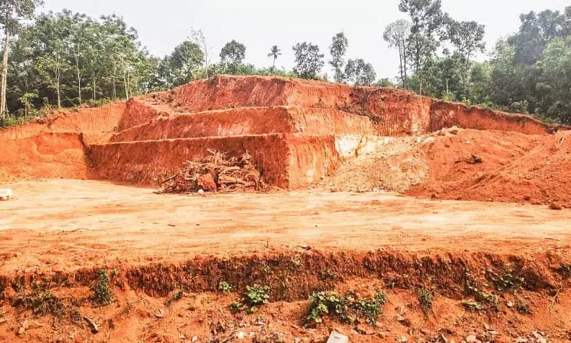Illegal soil mining