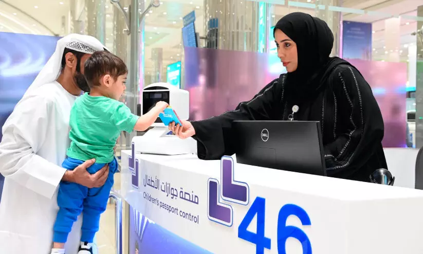 Children-only passport counters open at Dubai International Airport