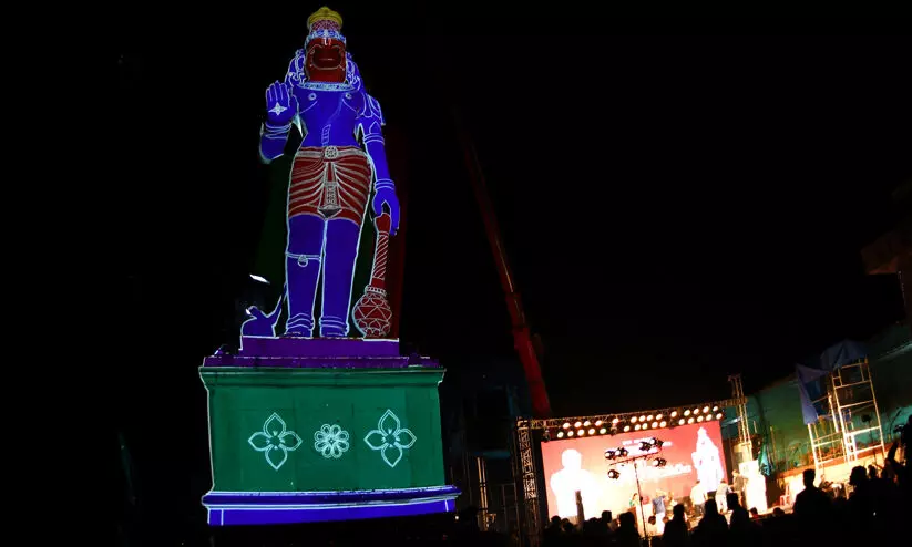 hanuman statue thrissur