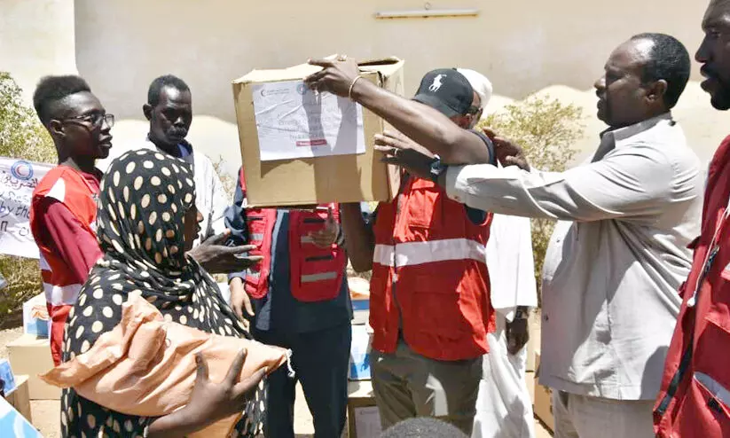 distribution of aid