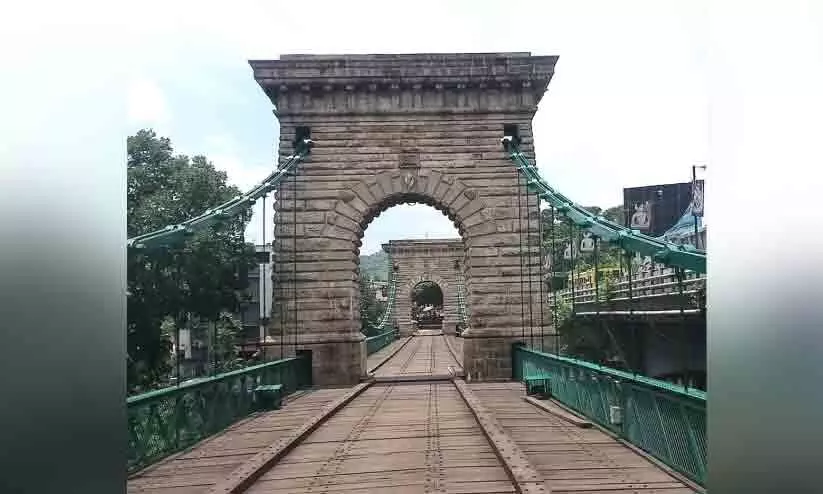 Punalur suspension bridge