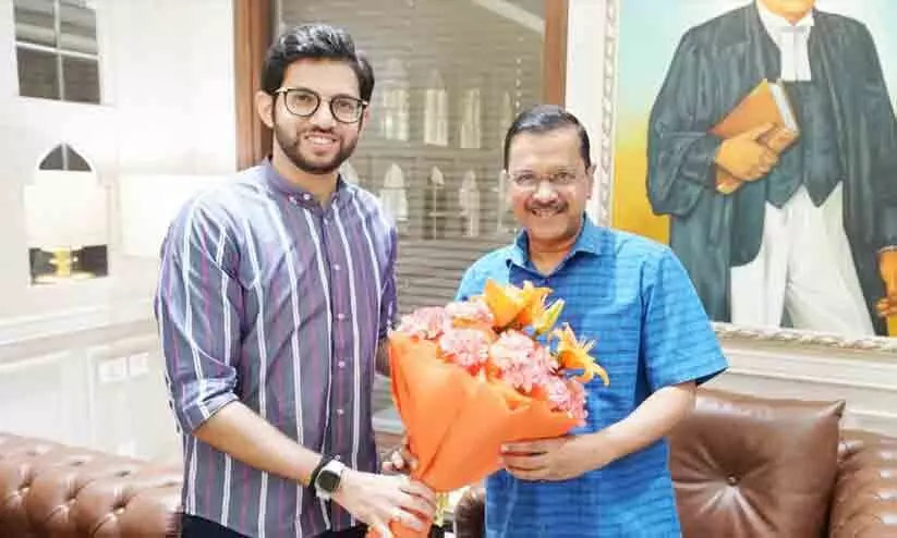 Aaditya Thackeray meets Arvind Kejriwal