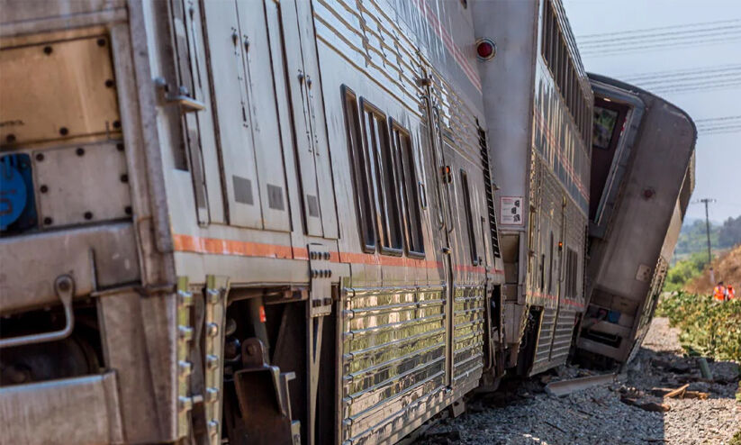 Amtrak Train Collides with Water Truck and Partially Derails in Los Angeles, Injuring 15