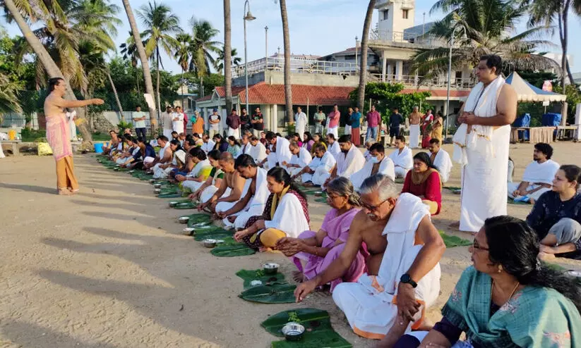 പോണ്ടിച്ചേരി കേരള സമാജം കർക്കിടക വാവുബലി ചടങ്ങുകൾ സംഘടിപ്പിച്ചു