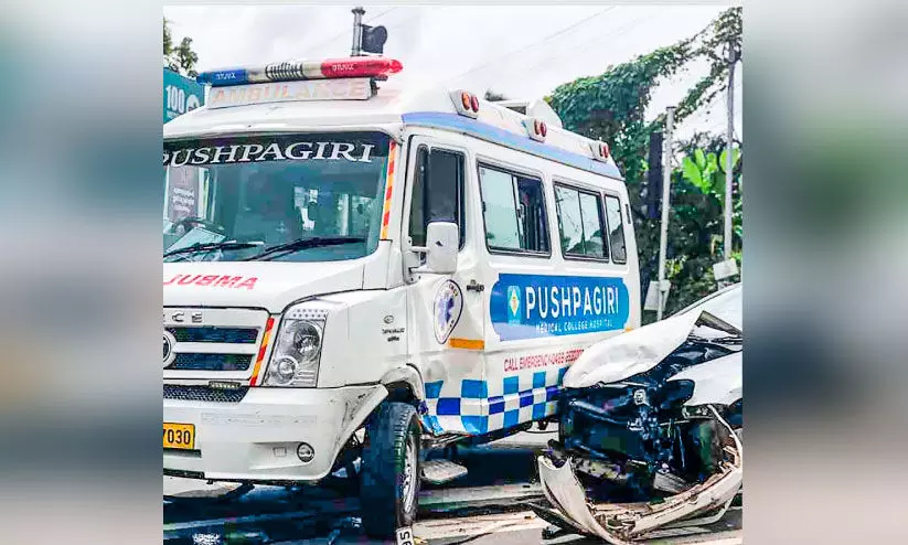 തിരുവല്ല ബൈപാസിൽ രണ്ട് അപകടം; രണ്ടുപേർക്ക് പരിക്ക്