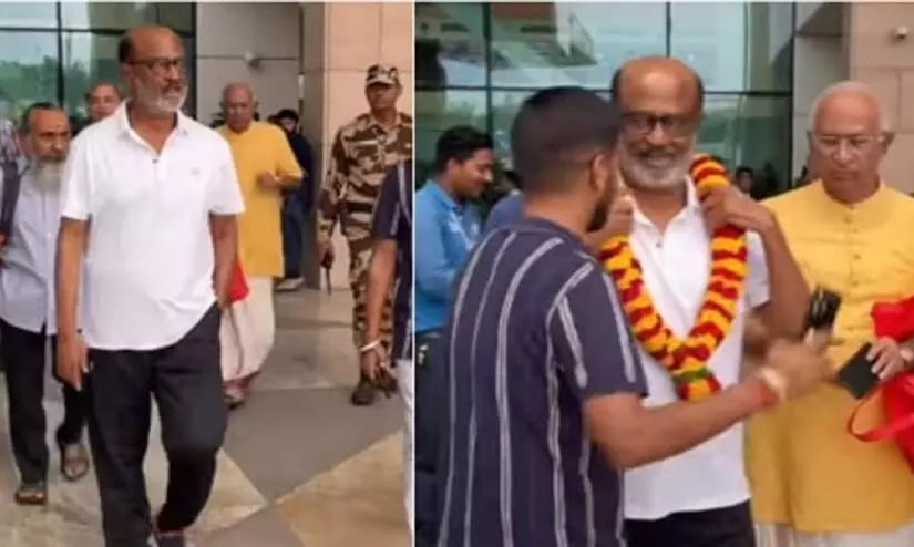 In photos: Rajinikanth spotted in Dehradun airport