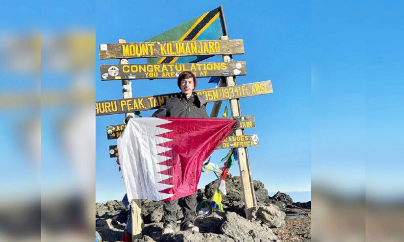 Daring Qatari Teenager Conquers the Heights of Kilimanjaro, Inspiring Youth Across Africa