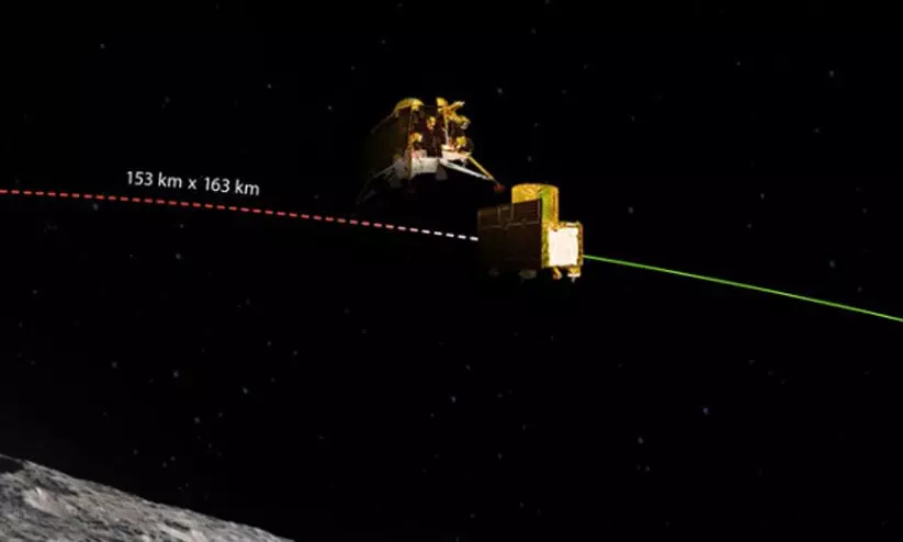ലാൻഡർ വേർപെട്ടു; ചന്ദ്രനോടടുത്ത് ചന്ദ്രയാൻ-3
