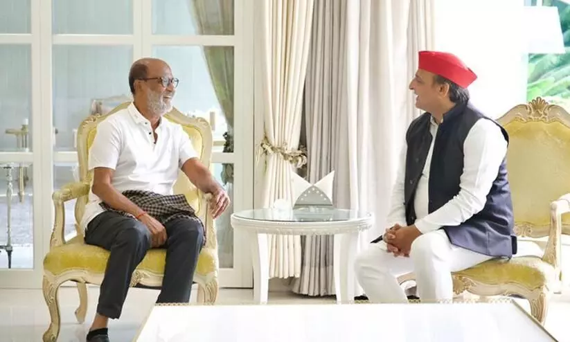 superstar Rajinikanth visited Akhilesh Yadav after 9 years