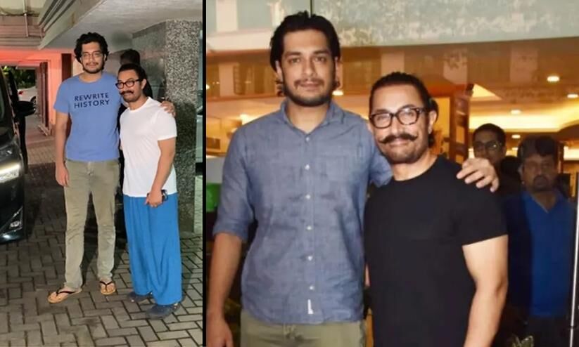 Father And Son Aamir Khan S Picture With Junaid Goes Viral Aamir Khan