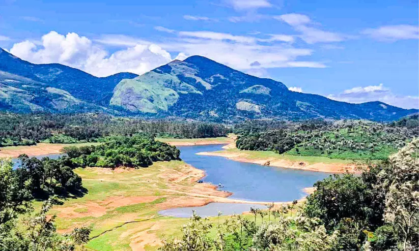 കാലവർഷം കനിഞ്ഞില്ല; ആനയിറങ്കൽ ജലാശയം  വറ്റിത്തുടങ്ങി