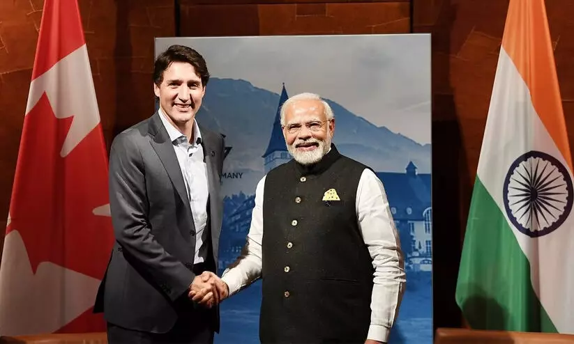 Justin Trudeau and Narendra Modi