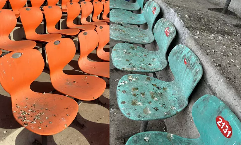 Dirty Chairs in World Cup stadiums