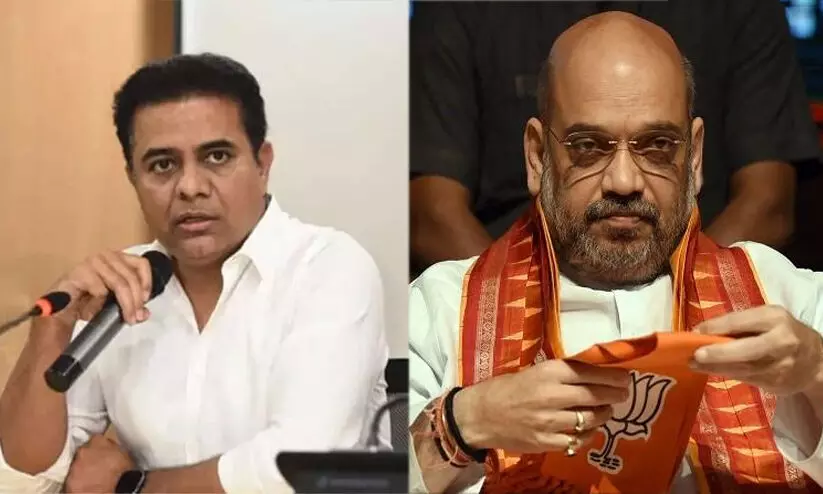 KTR, Amit shah