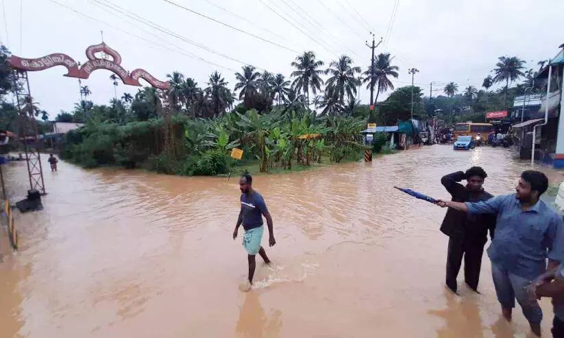 Flood at Eram Junction