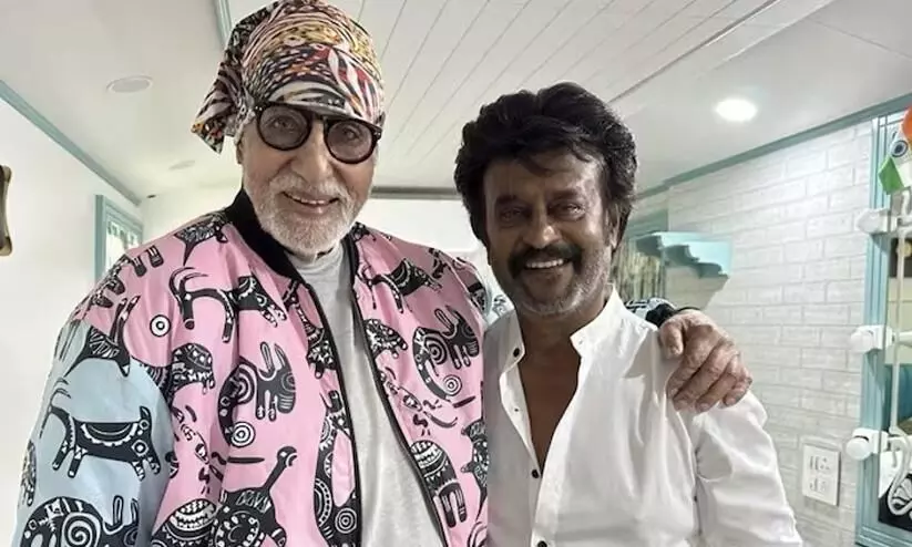 Rajinikanth drops epic pic with Big B: Working with my mentor after 33 years