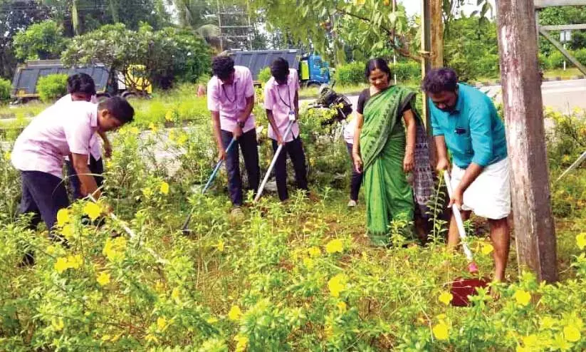 പ​റ​പ്പൂ​ക്ക​ര​യി​ലെ മാ​ലി​ന്യ​ക്കൂ​ന​ക​ൾ ‘സ്നേ​ഹാ​രാ​മ’​ങ്ങ​ളാ​ക്കു​ന്നു