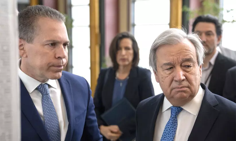 antonio Guterres, gilad erdan