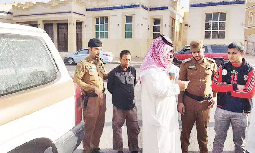 Police checking in Saudi Arabia