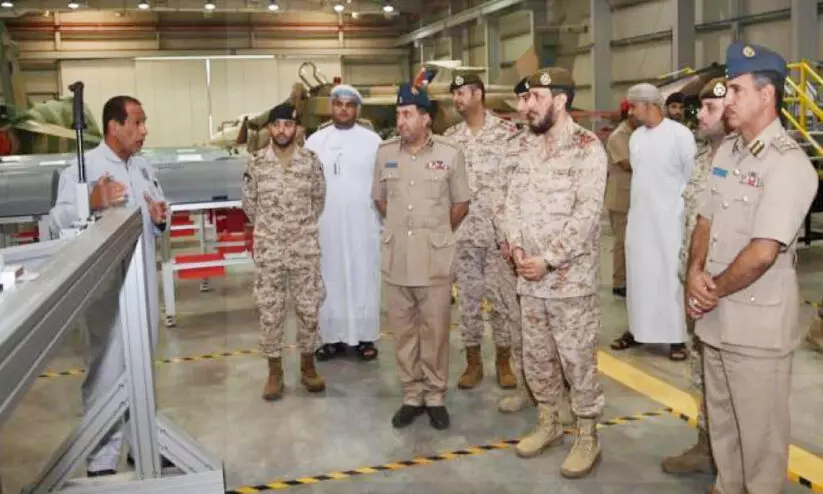 A delegation from Ali Al Sabah Military Academy, Oman Military visit technological college