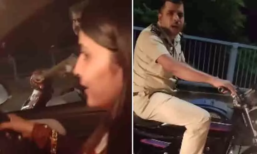 Woman calls out cop for not wearing helmet. People school her instead