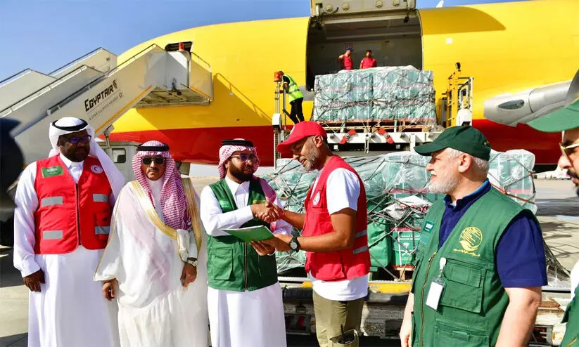 Saudi Arabia relief flight