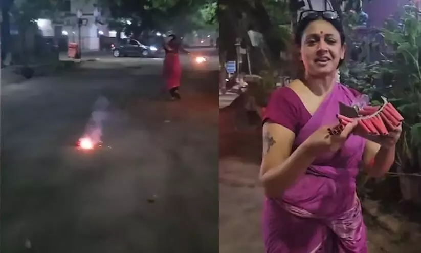 Shobana Shares Funny Diwali Celebration Video, went viral