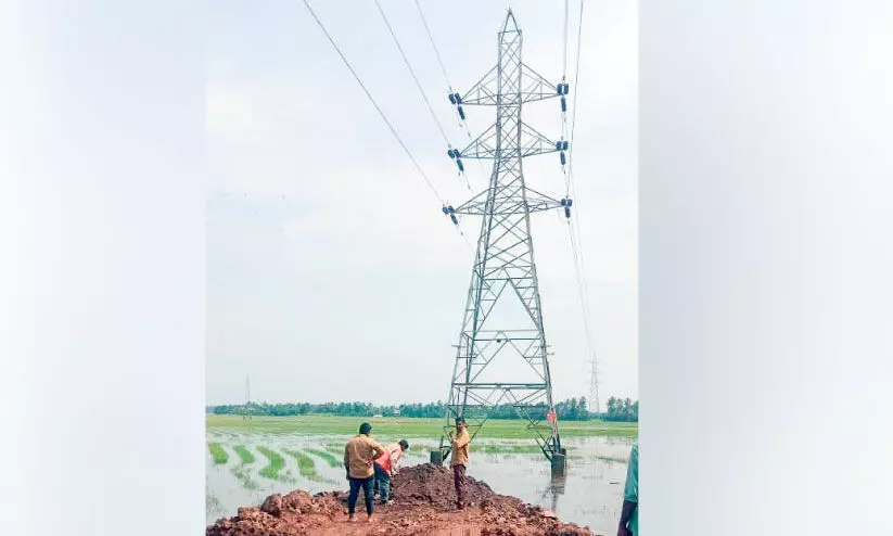 പണ്ടാരക്കളം മേൽപാലം; വൈദ്യുതിലൈൻ   കടന്നുപോകുന്ന ടവർ ഉയർത്തും