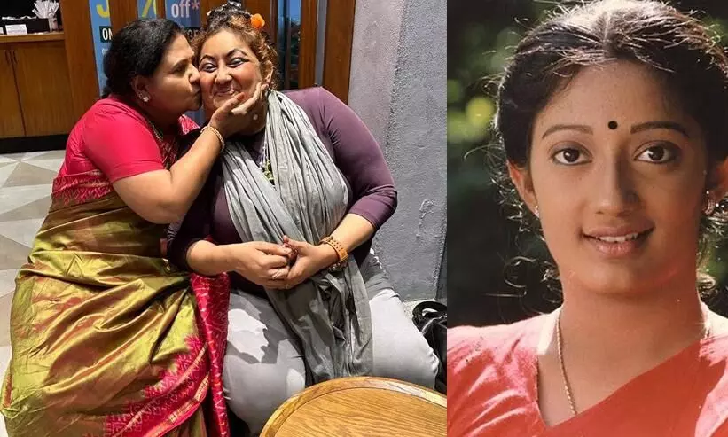 Kutty Padmini shares picture with actress Kanaka