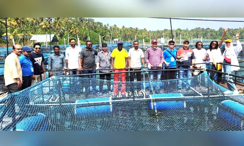 International Delegation Visits Ashtamudi Lake for Fisheries Workshop and Farm Visits