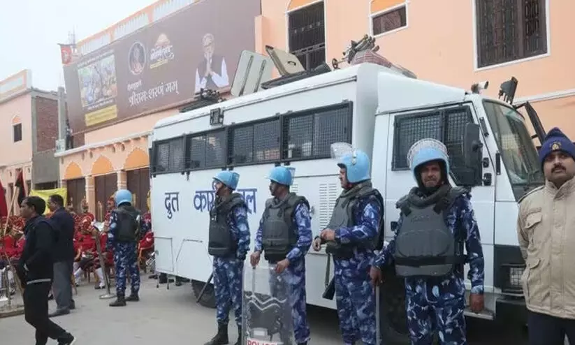 അനുമതിയില്ലാത്ത വാഹനങ്ങള്‍ക്ക് പ്രവേശനമില്ല; അയോധ്യയിൽ വൻ സുരക്ഷ