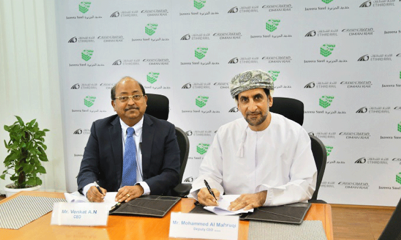 Oman-etihad and al jaseera steel signing contract