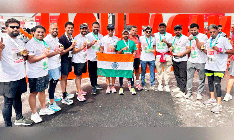 Malayalees in riyadh marathon