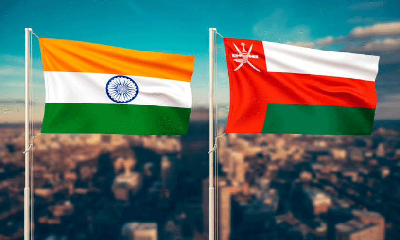 india-oman flag