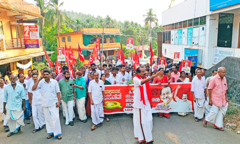 roadshow of LDF candidate MV Balakrishnan master