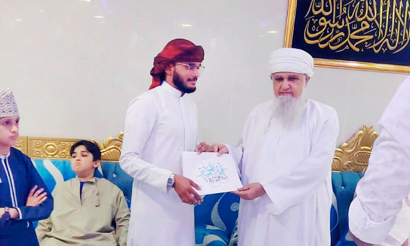 muhammed Jaseem with handwitten quran