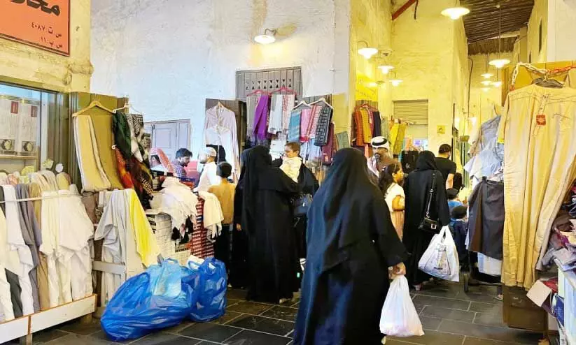 eid crowd at souq waqif