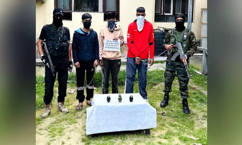 links with Lashkar-e-Taiba; Three people arrested in Jammu and Kashmir