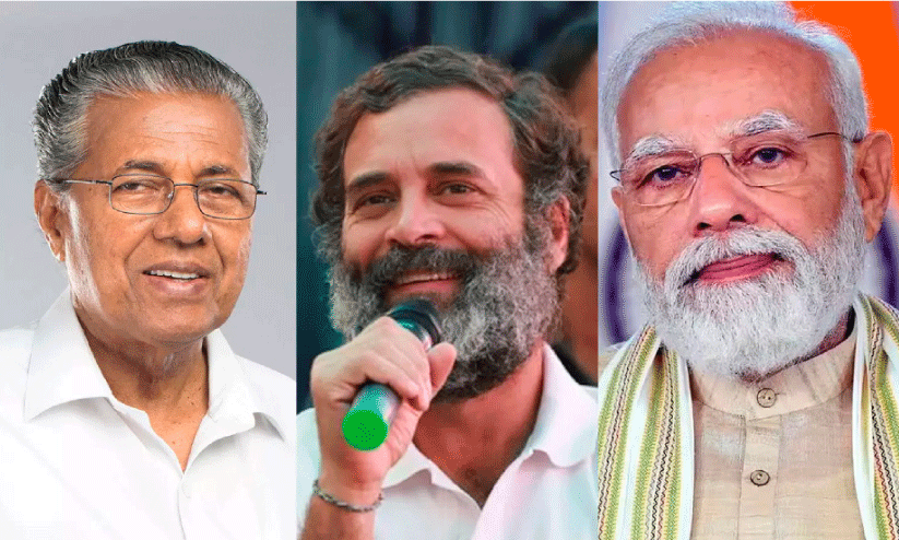 pinarayi Vijayan, rahul gandhi, narendra modi