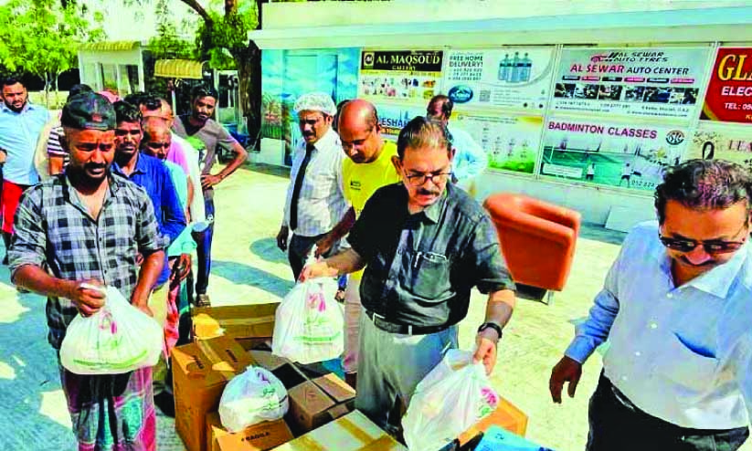 ക​ൽ​ബ​യി​ൽ ദു​രി​ത​ബാ​ധി​ത​ർ​ക്ക്​ സ​ഹാ​യ​മെ​ത്തി​ച്ചു