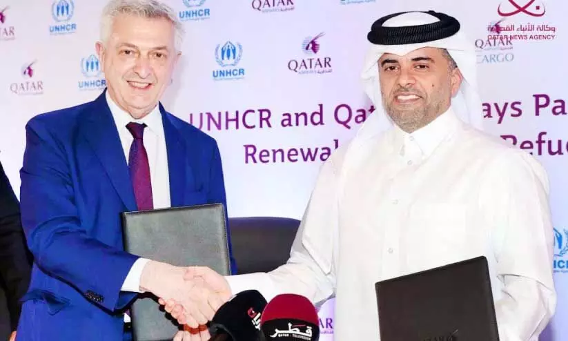 UNHCR and Qatar Airways