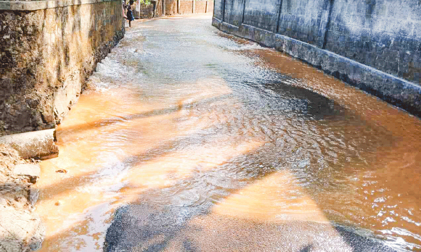 the pipe burst