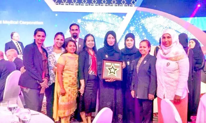 Lillikutty Joseph and co-activists With Qatar Minister of Public Health Dr. Hanan Muhammad Al Kuwari