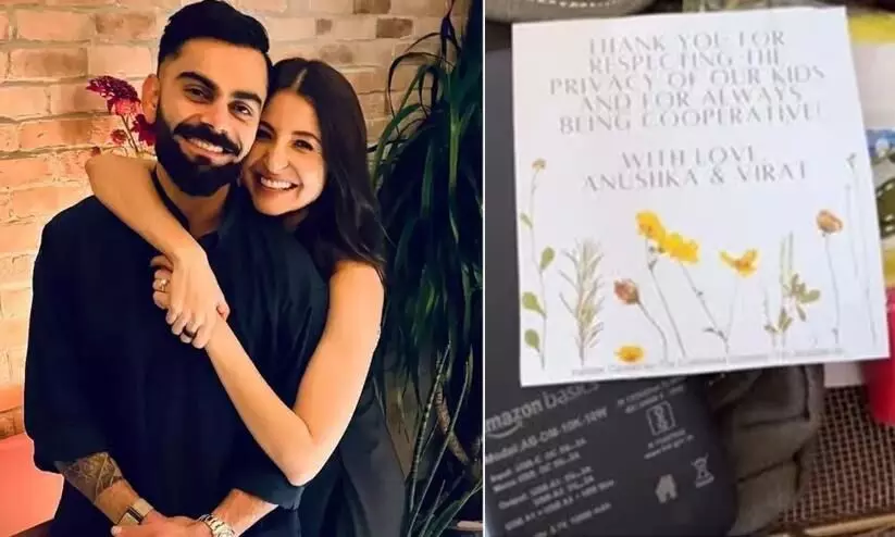 Anushka-Virat thank paps for respecting privacy of their kids with special gifts